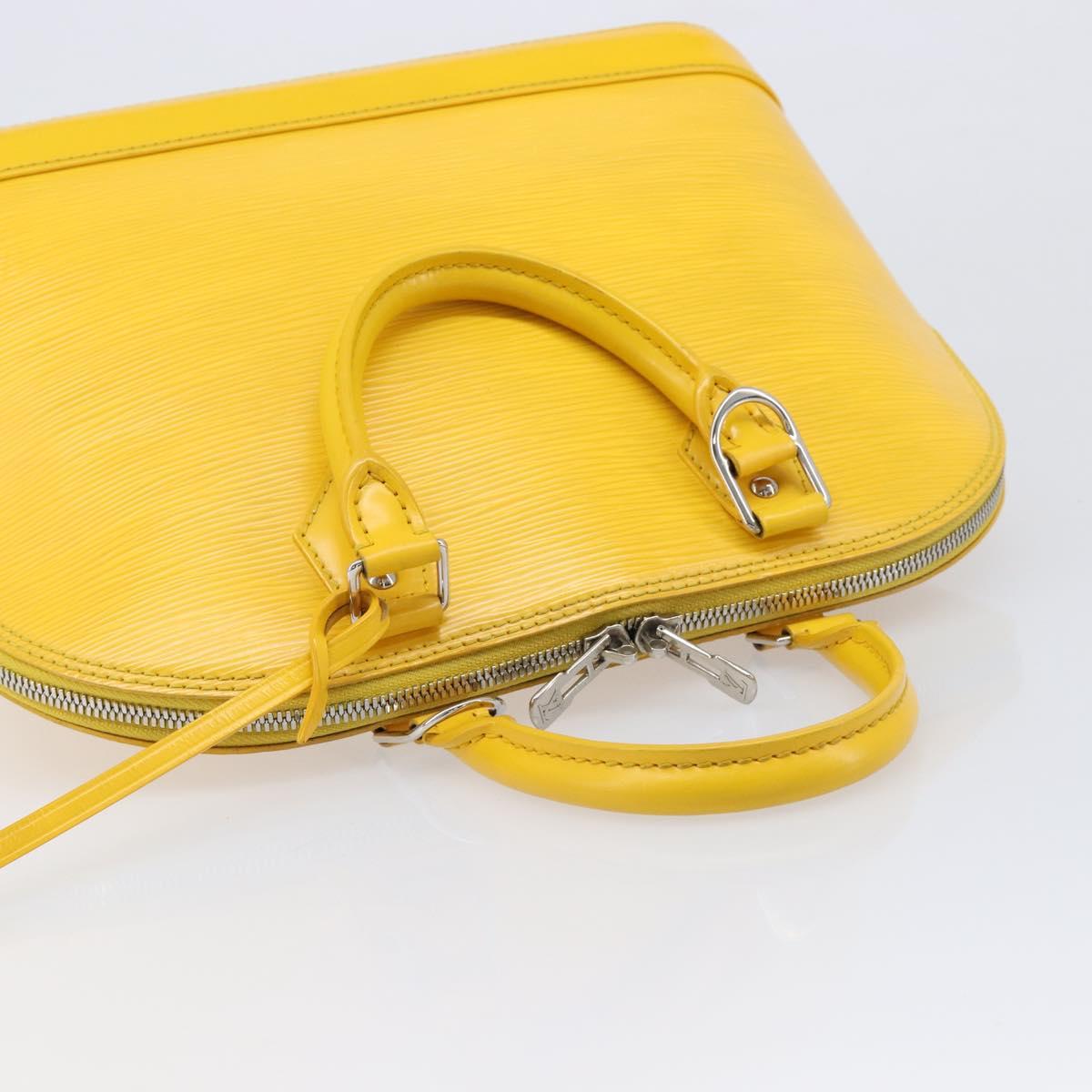 LOUIS VUITTON Epi Alma PM Hand Bag Yellow citron M40619 LV Auth ka7182A