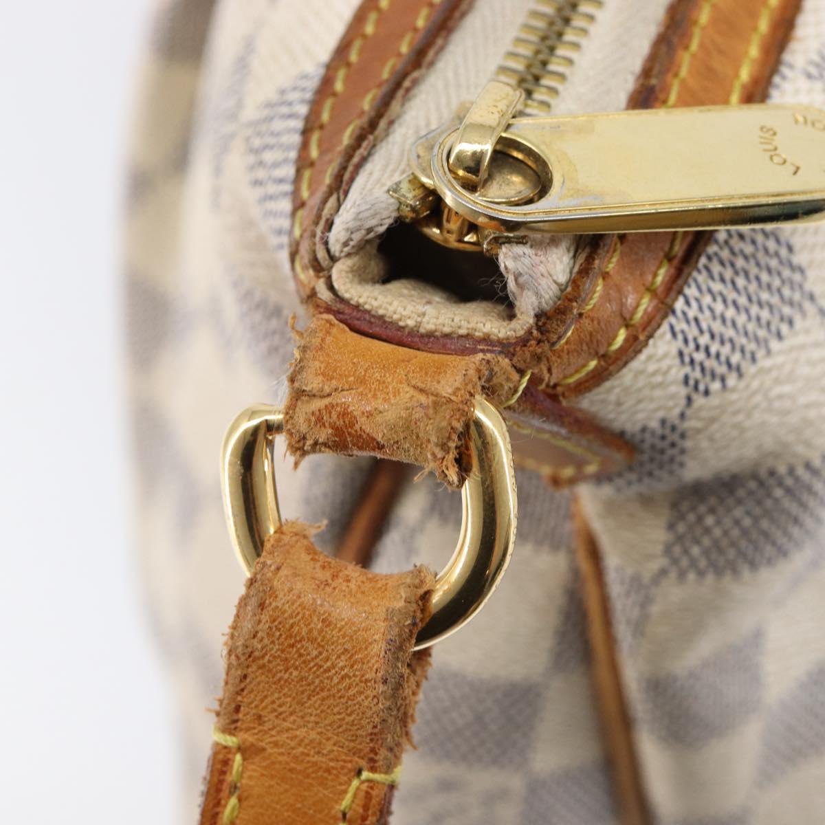 LOUIS VUITTON Damier Azur Siracusa PM Shoulder Bag N41113 LV Auth ka7184