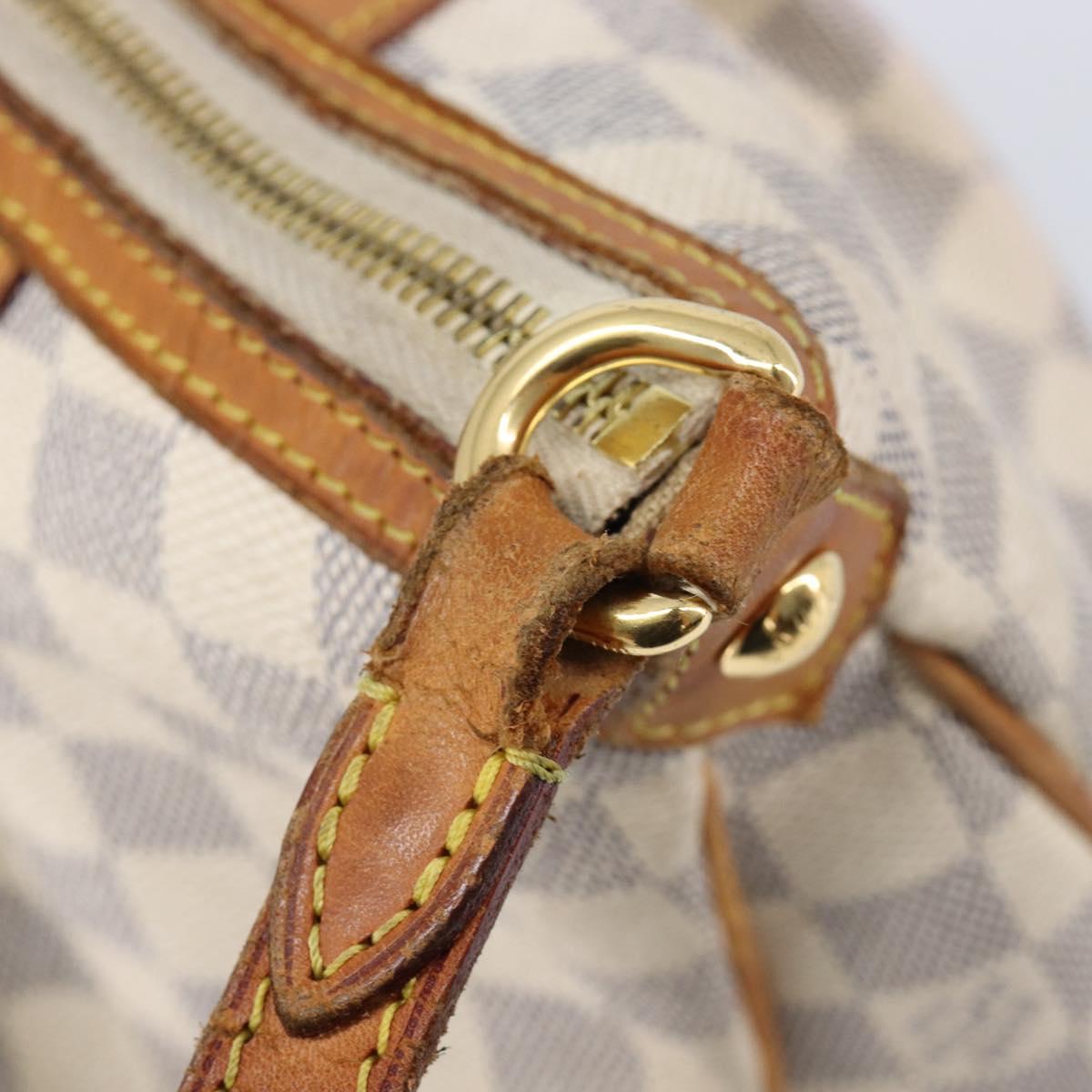 LOUIS VUITTON Damier Azur Siracusa PM Shoulder Bag N41113 LV Auth ka7184
