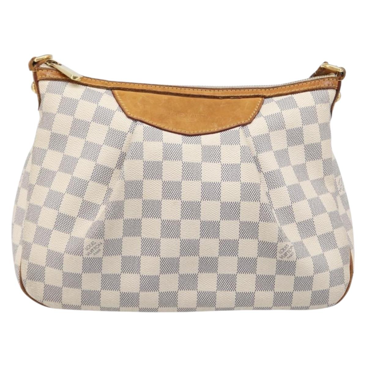LOUIS VUITTON Damier Azur Siracusa PM Shoulder Bag N41113 LV Auth ka7184