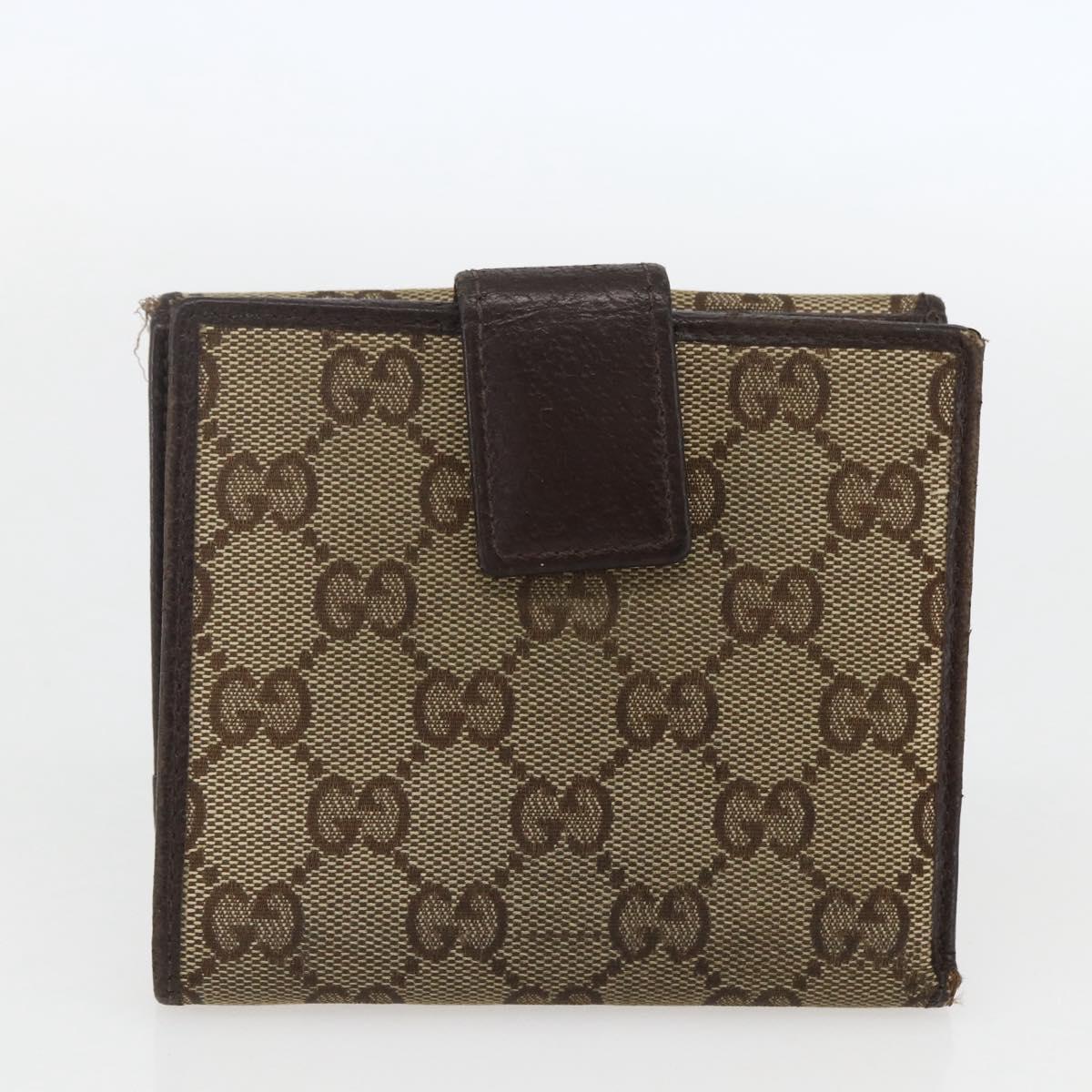 LOUIS VUITTON Gucci Monogram Wallet 3 Set Beige LV Auth ka719