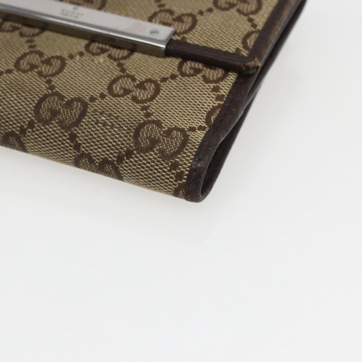 LOUIS VUITTON Gucci Monogram Wallet 3 Set Beige LV Auth ka719