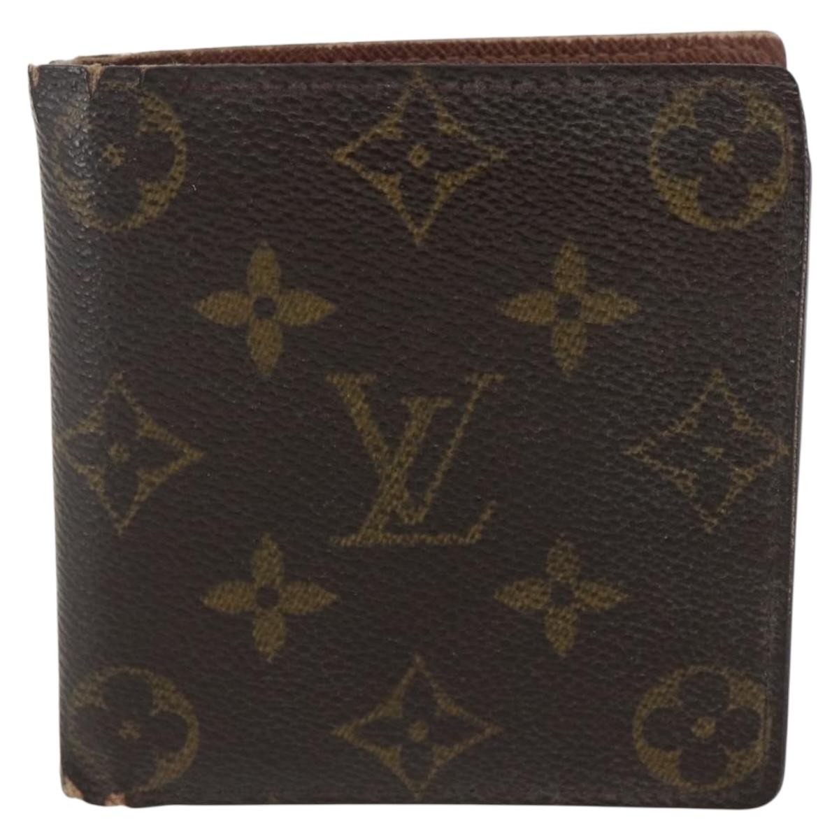 LOUIS VUITTON Gucci Monogram Wallet 3 Set Beige LV Auth ka719