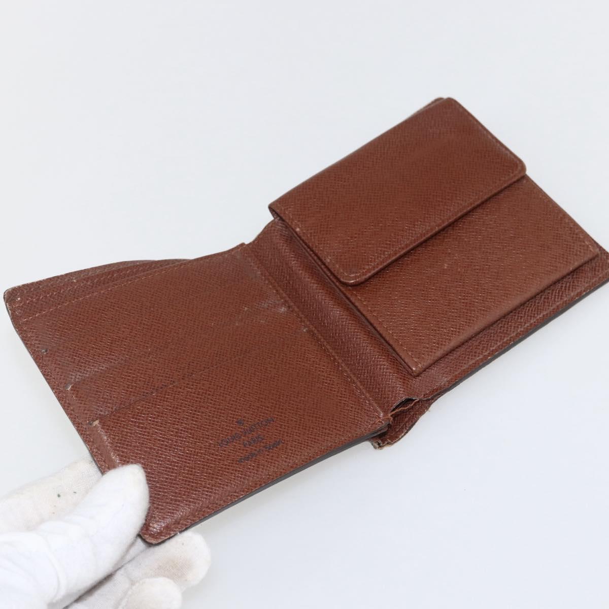 LOUIS VUITTON Gucci Monogram Wallet 3 Set Beige LV Auth ka719