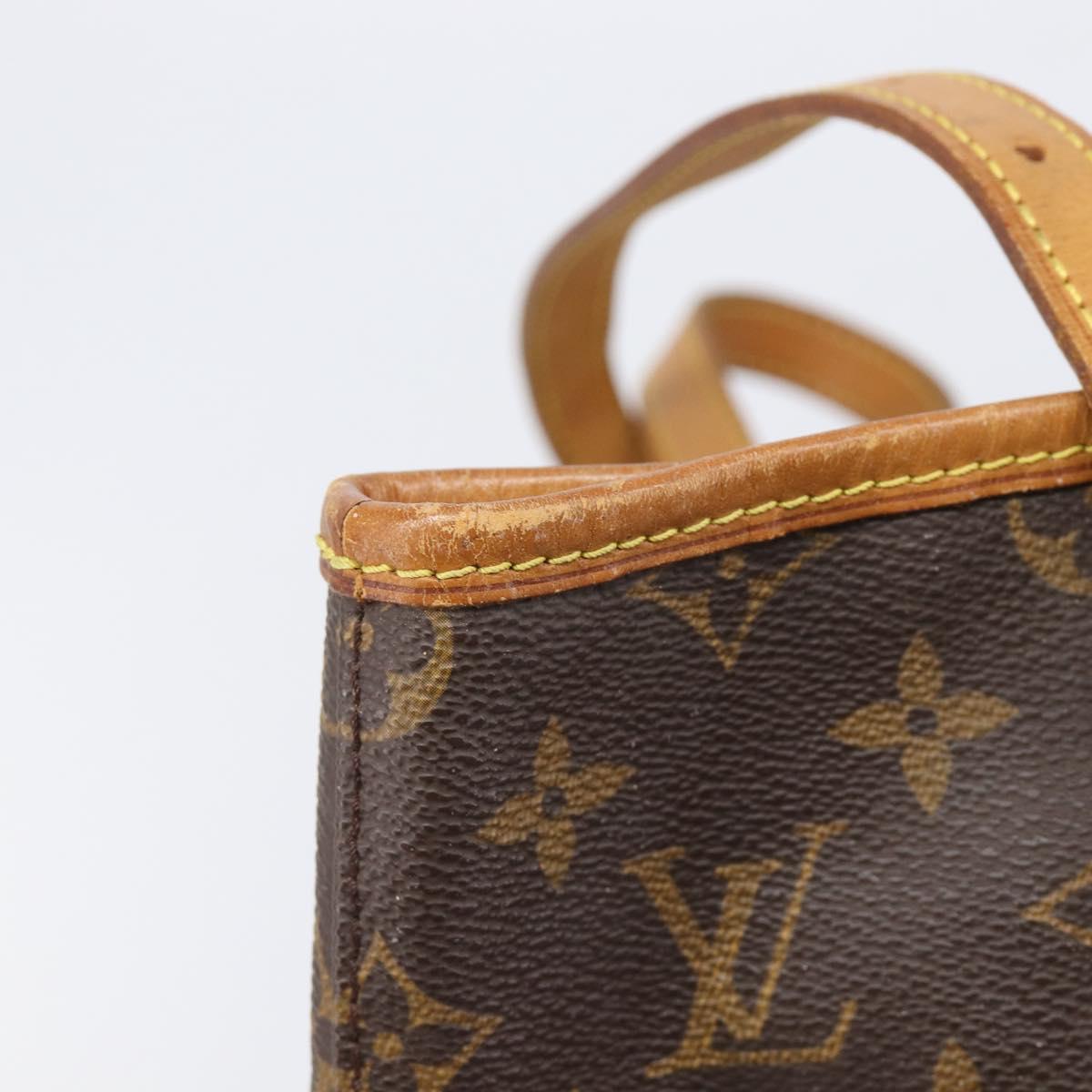 LOUIS VUITTON Monogram Bucket GM Shoulder Bag M42236 LV Auth ka7190