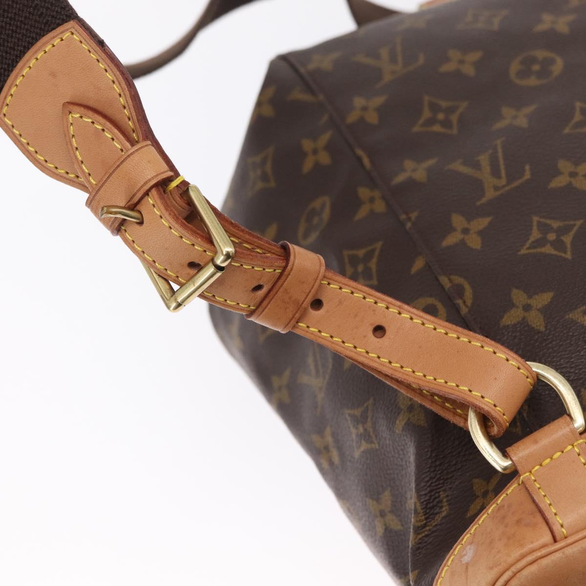 LOUIS VUITTON Monogram Montsouris GM Backpack M51135 LV Auth ka7192