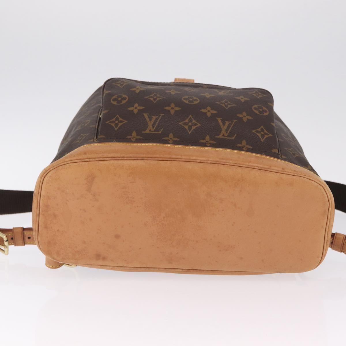 LOUIS VUITTON Monogram Montsouris GM Backpack M51135 LV Auth ka7192