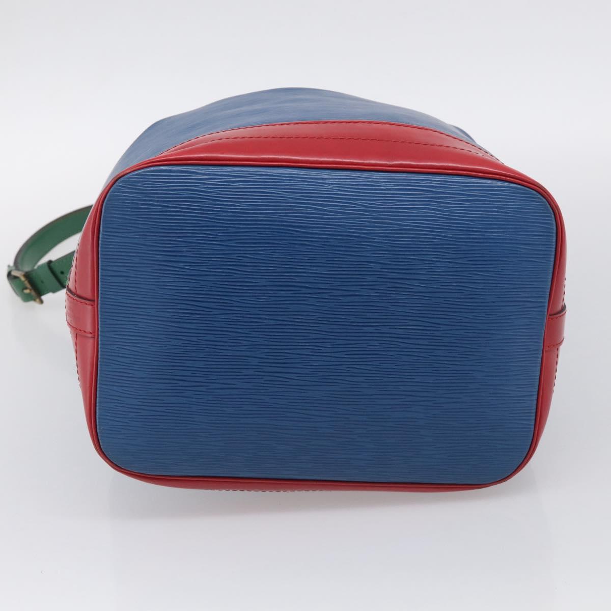 LOUIS VUITTON Epi Tricolor Noe Shoulder Bag Blue Red Green M44082 LV Auth ka7196