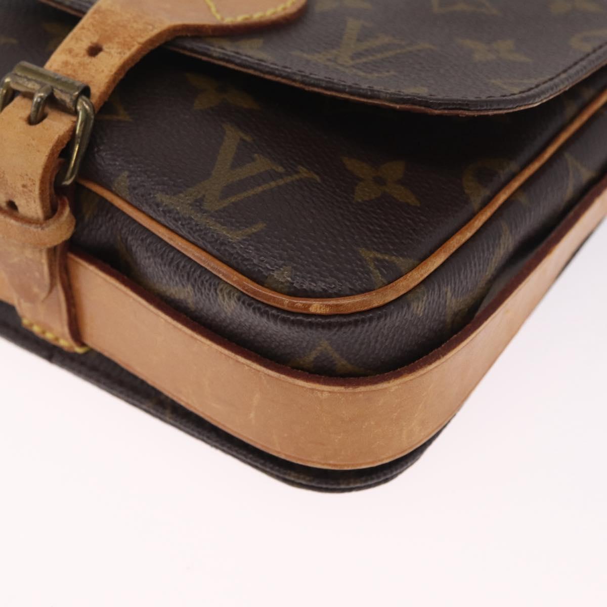 LOUIS VUITTON Monogram Cartouchiere PM Shoulder Bag M51254 LV Auth ka7198