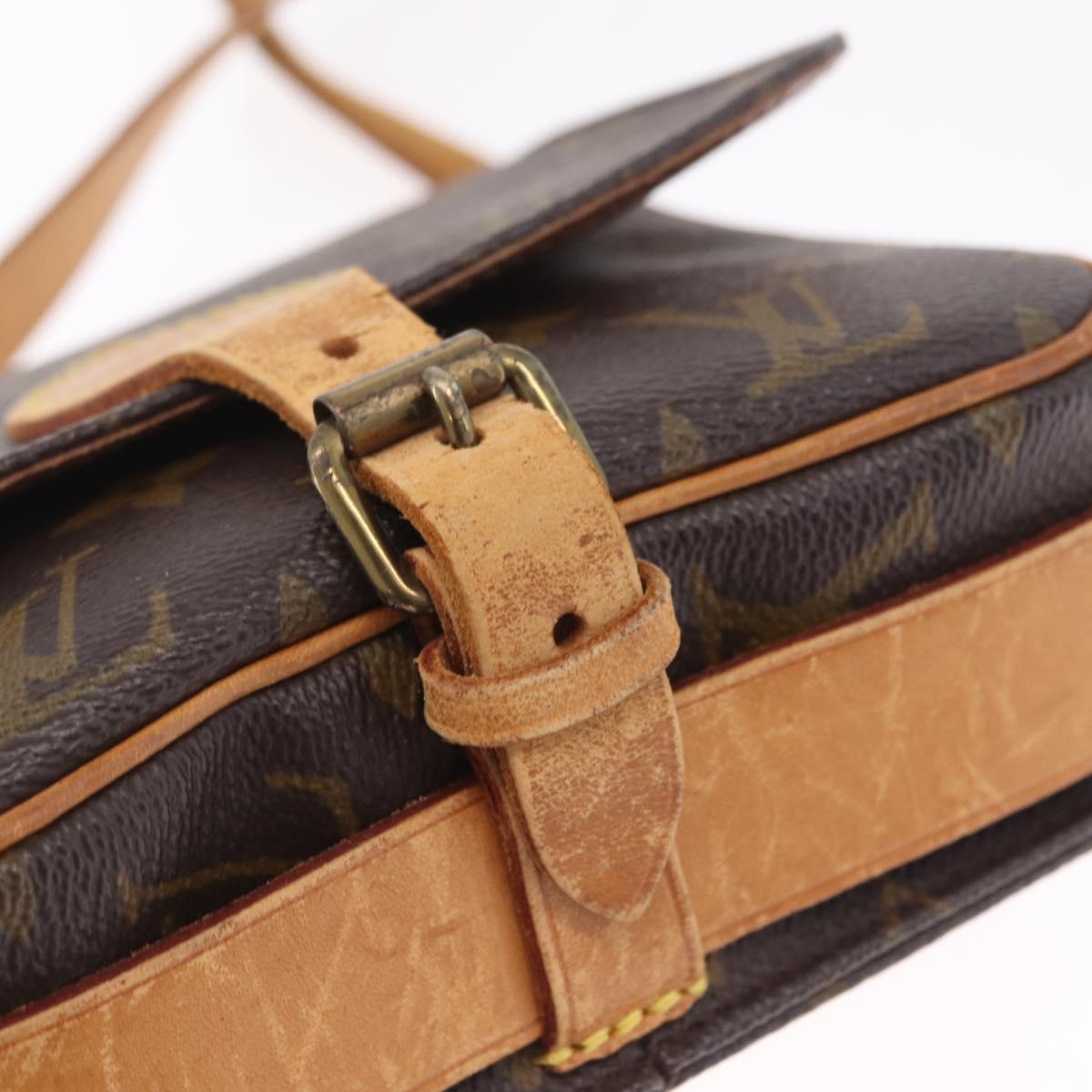 LOUIS VUITTON Monogram Cartouchiere PM Shoulder Bag M51254 LV Auth ka7198