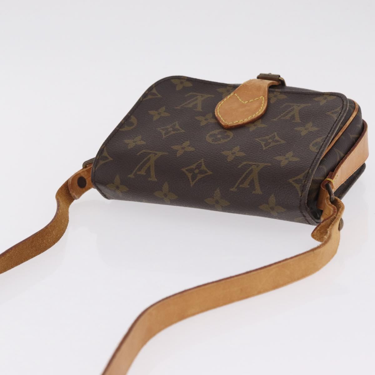 LOUIS VUITTON Monogram Cartouchiere PM Shoulder Bag M51254 LV Auth ka7198