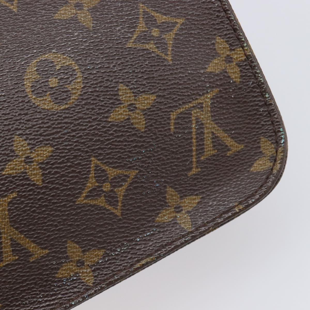 LOUIS VUITTON Monogram Cartouchiere MM Shoulder Bag M51253 LV Auth ka7199