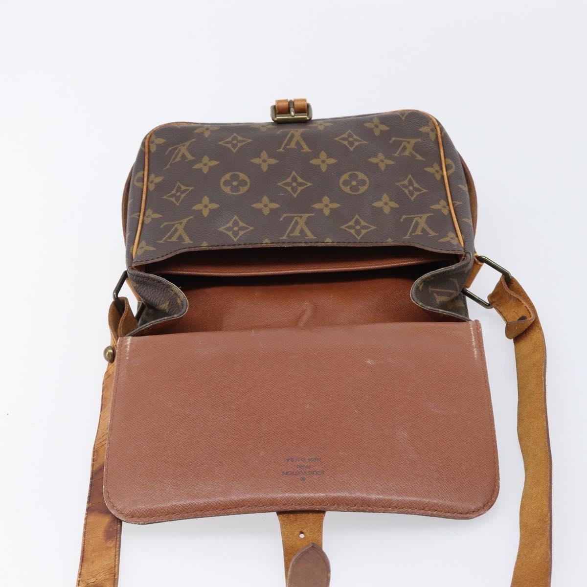 LOUIS VUITTON Monogram Cartouchiere MM Shoulder Bag M51253 LV Auth ka7199