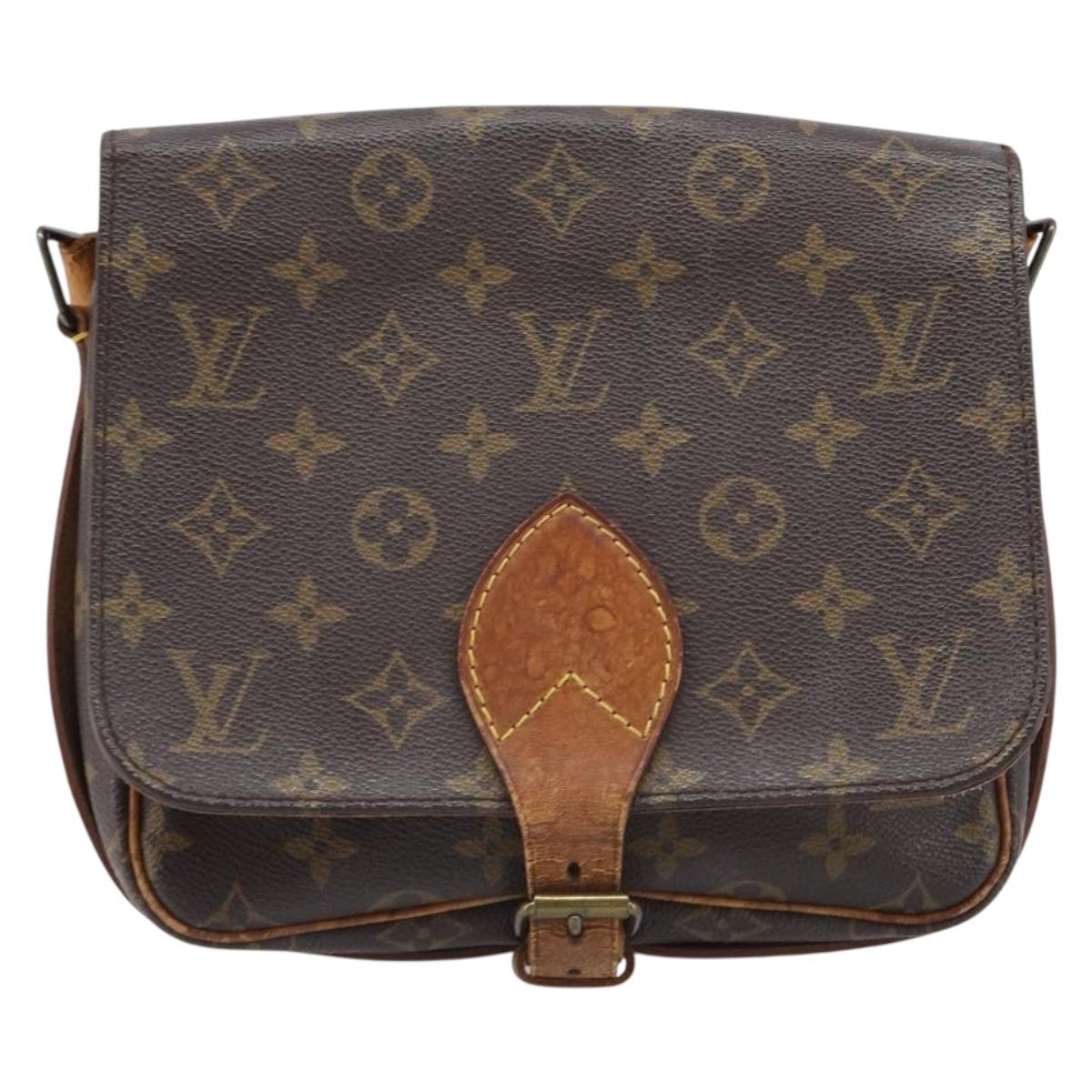 LOUIS VUITTON Monogram Cartouchiere MM Shoulder Bag M51253 LV Auth ka7199