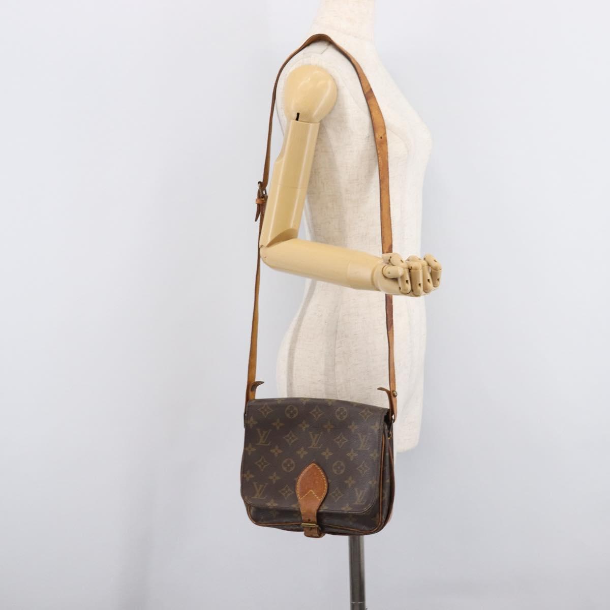 LOUIS VUITTON Monogram Cartouchiere MM Shoulder Bag M51253 LV Auth ka7199