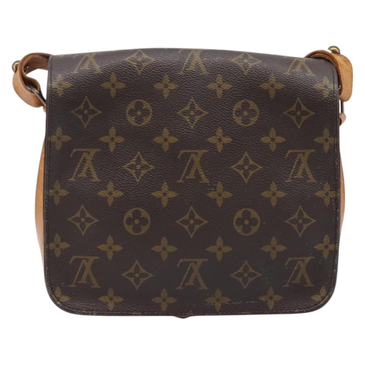 LOUIS VUITTON Monogram Cartouchiere MM Shoulder Bag M51253 LV Auth ka7199