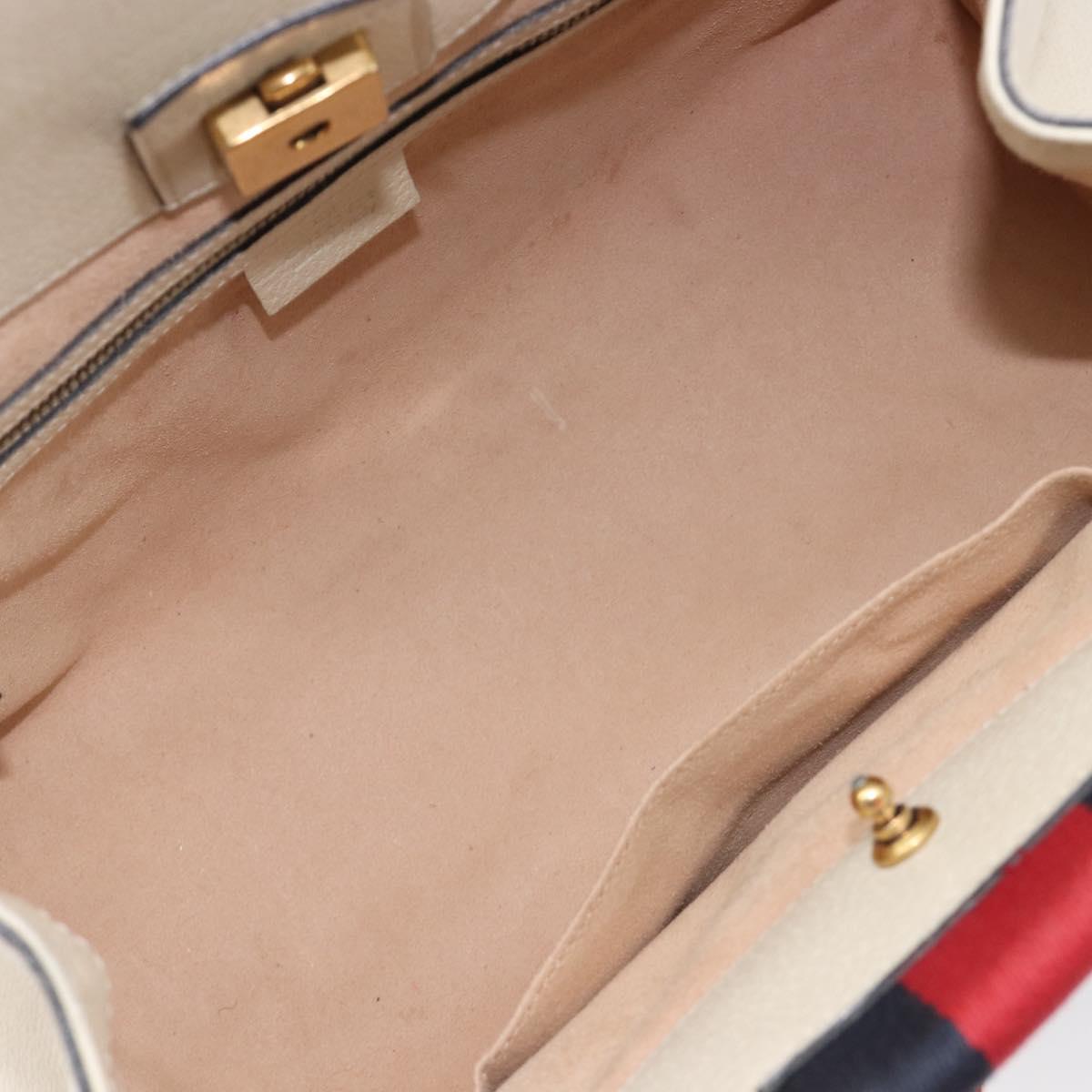 GUCCI Totem Butterfly Medium Sherry Line Bag Leather 2way 505344 Auth ka7207V
