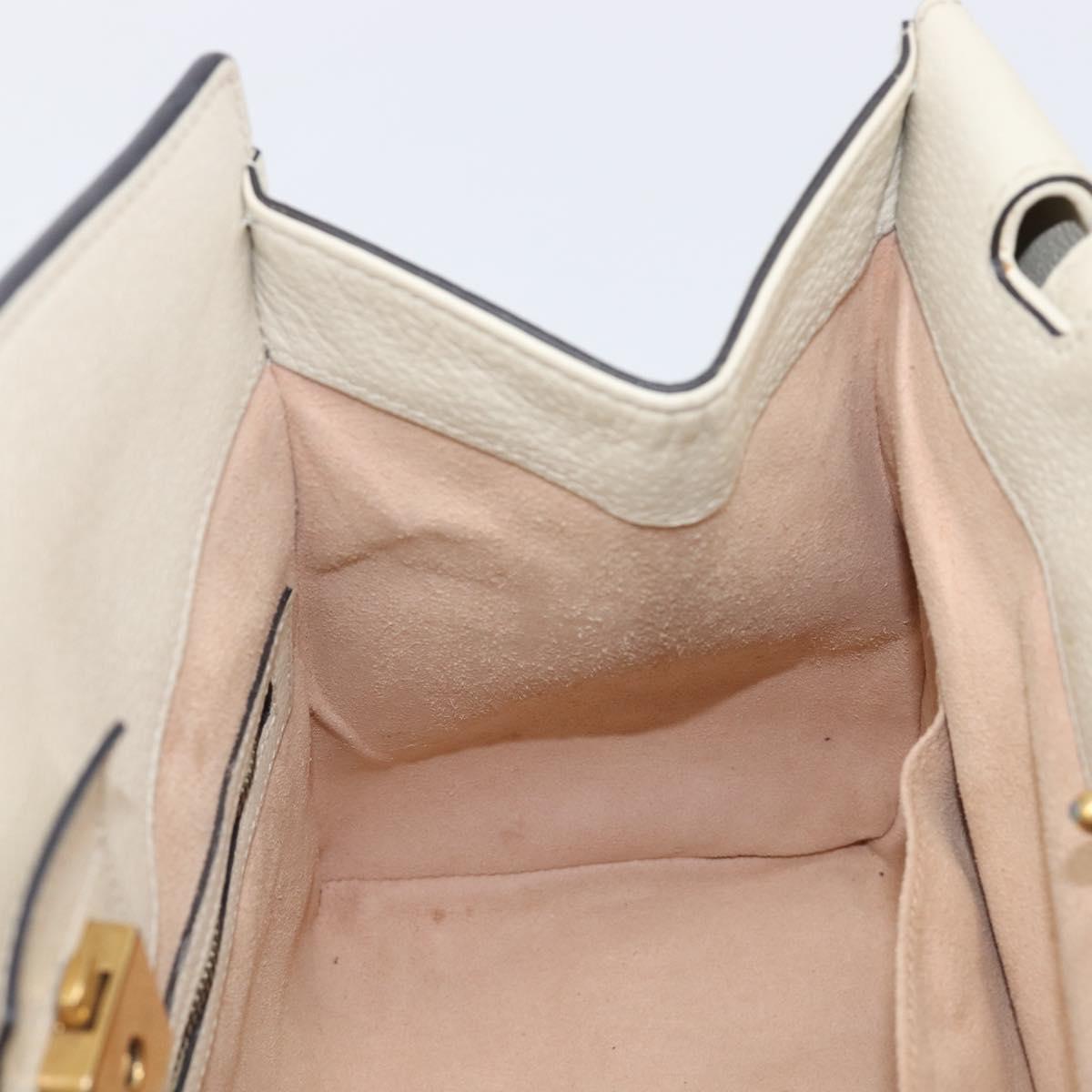 GUCCI Totem Butterfly Medium Sherry Line Bag Leather 2way 505344 Auth ka7207V
