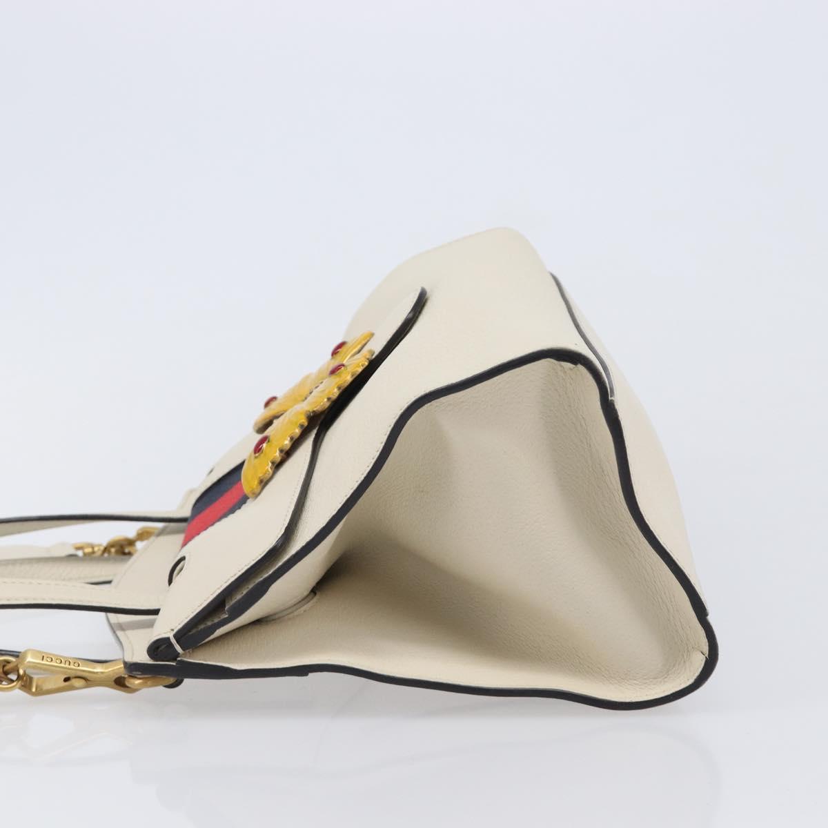 GUCCI Totem Butterfly Medium Sherry Line Bag Leather 2way 505344 Auth ka7207V