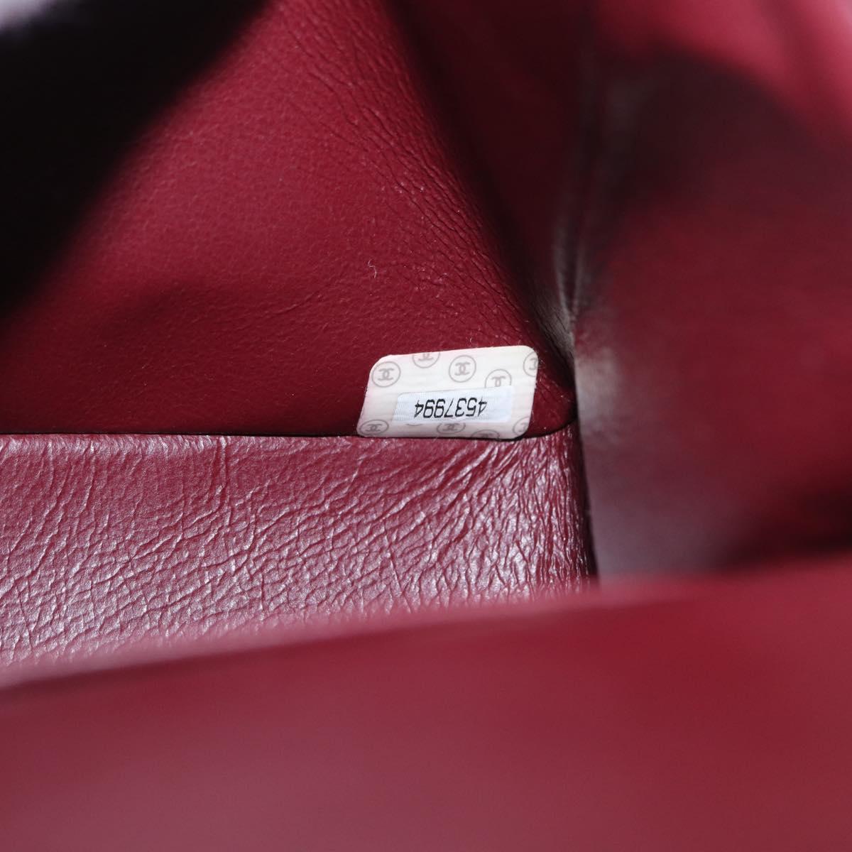 CHANEL Matelasse 25 Double Flap Chain Shoulder Bag Lamb Skin Gold CC Auth ka720SV