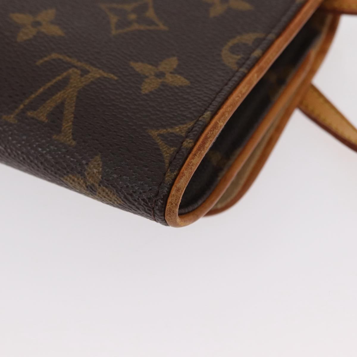 LOUIS VUITTON Monogram Pochette Twin GM Shoulder Bag M51852 LV Auth ka721