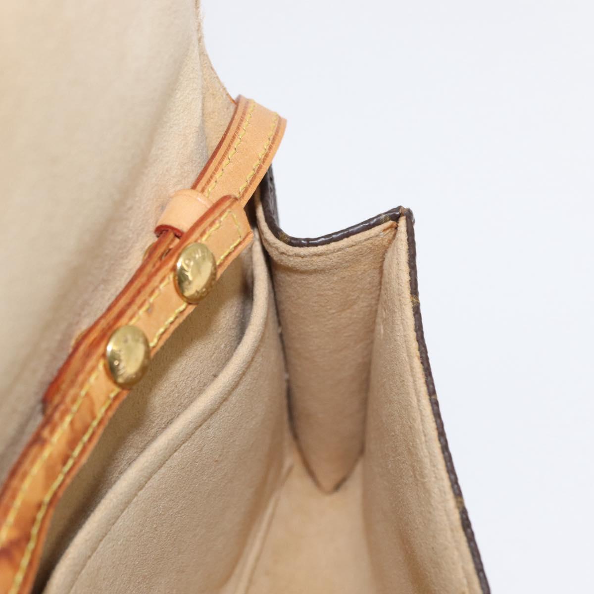 LOUIS VUITTON Monogram Pochette Twin GM Shoulder Bag M51852 LV Auth ka721