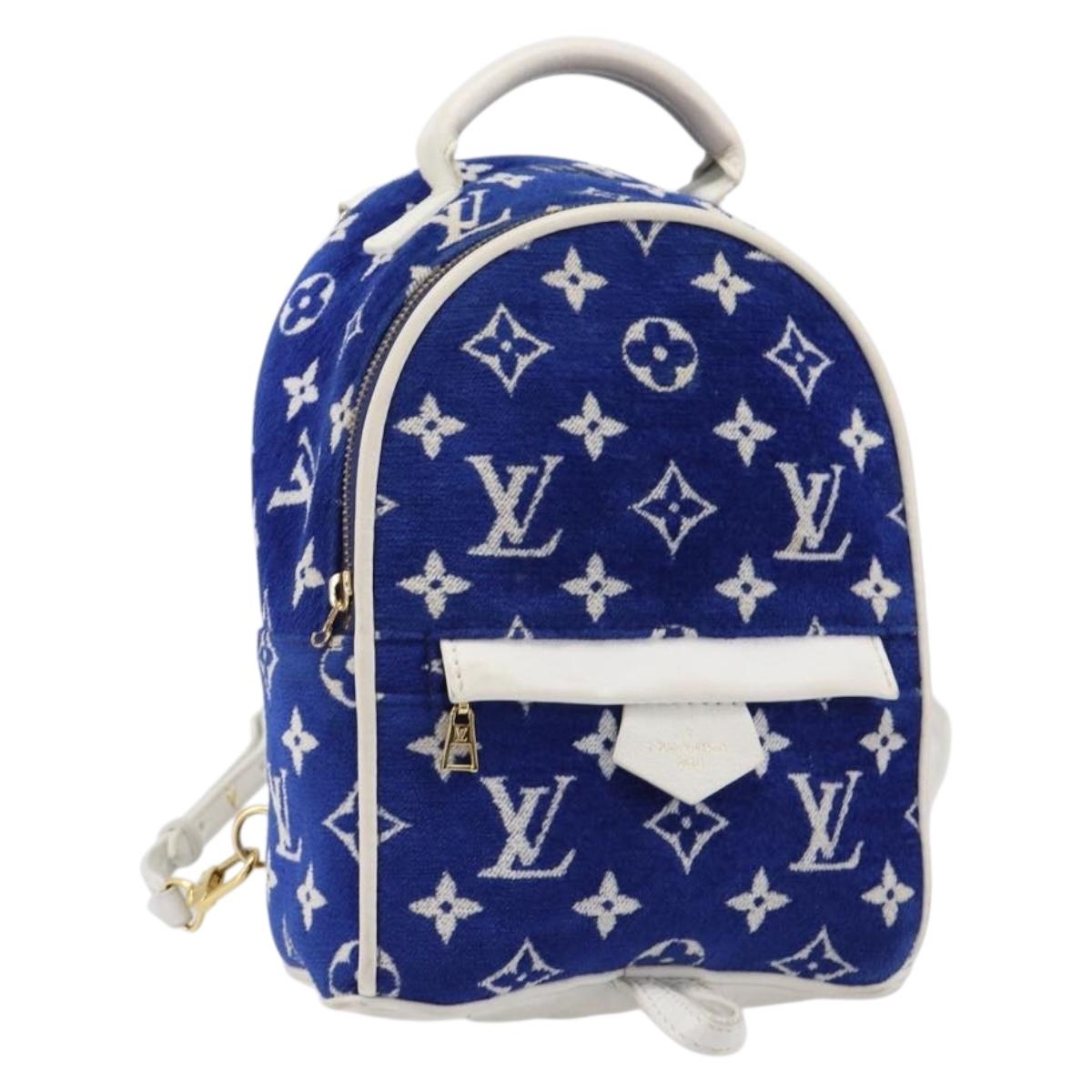 LOUIS VUITTON Jacquard Velvet Palm Spring Mini Backpack M46207 LV Auth ka7219
