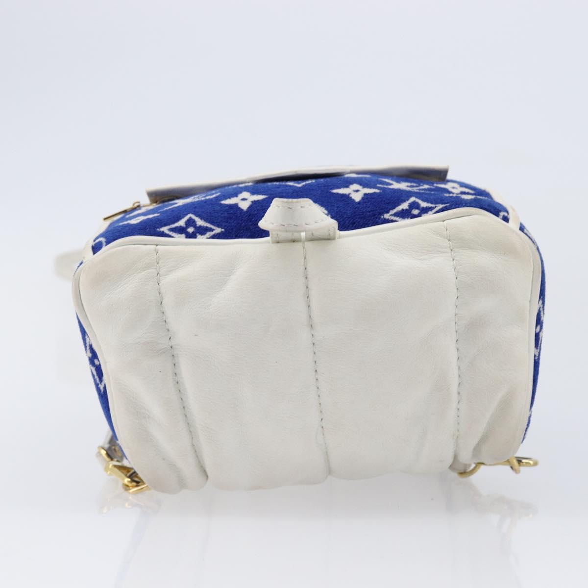 LOUIS VUITTON Jacquard Velvet Palm Spring Mini Backpack M46207 LV Auth ka7219