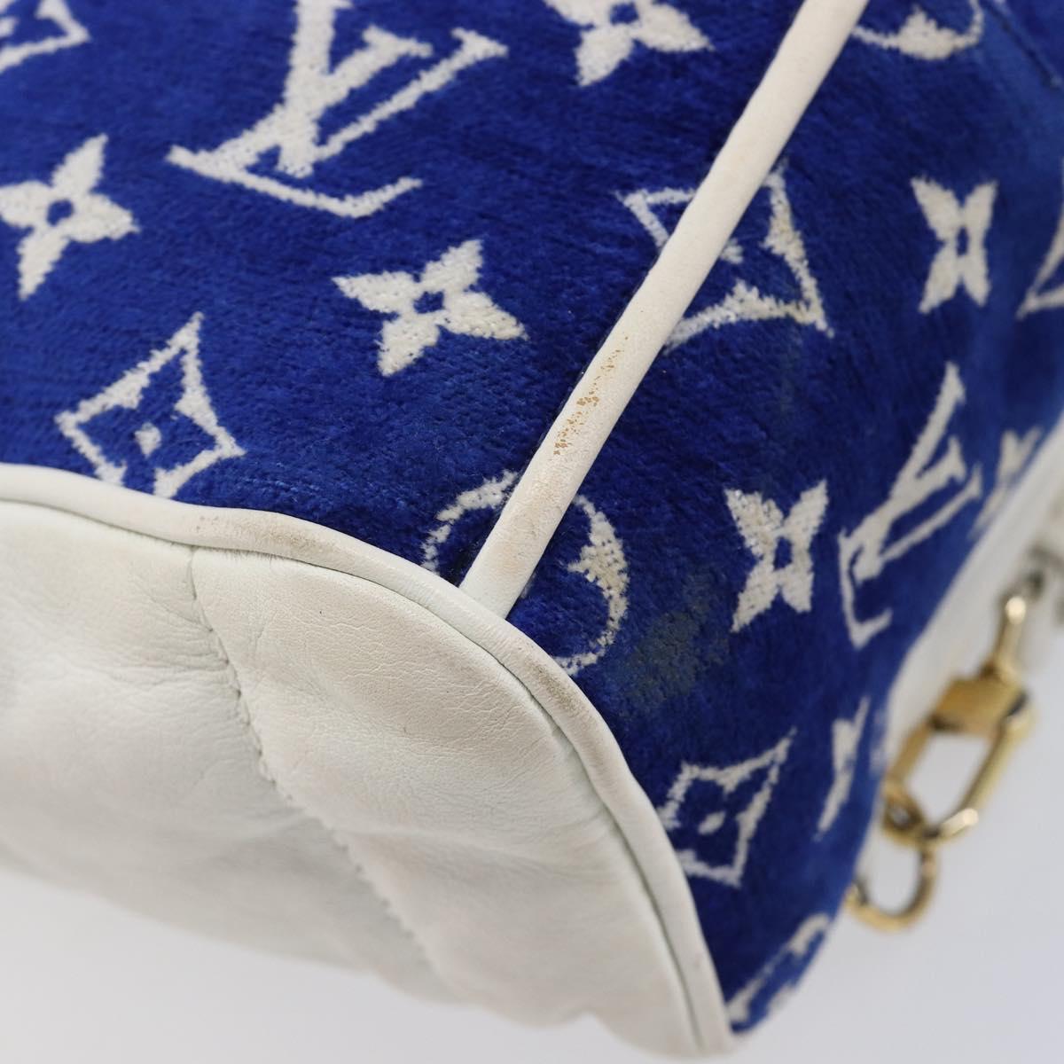 LOUIS VUITTON Jacquard Velvet Palm Spring Mini Backpack M46207 LV Auth ka7219