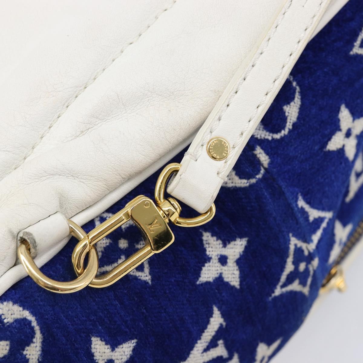 LOUIS VUITTON Jacquard Velvet Palm Spring Mini Backpack M46207 LV Auth ka7219