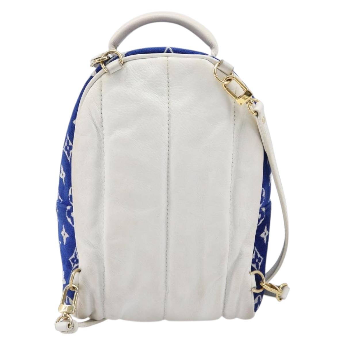 LOUIS VUITTON Jacquard Velvet Palm Spring Mini Backpack M46207 LV Auth ka7219