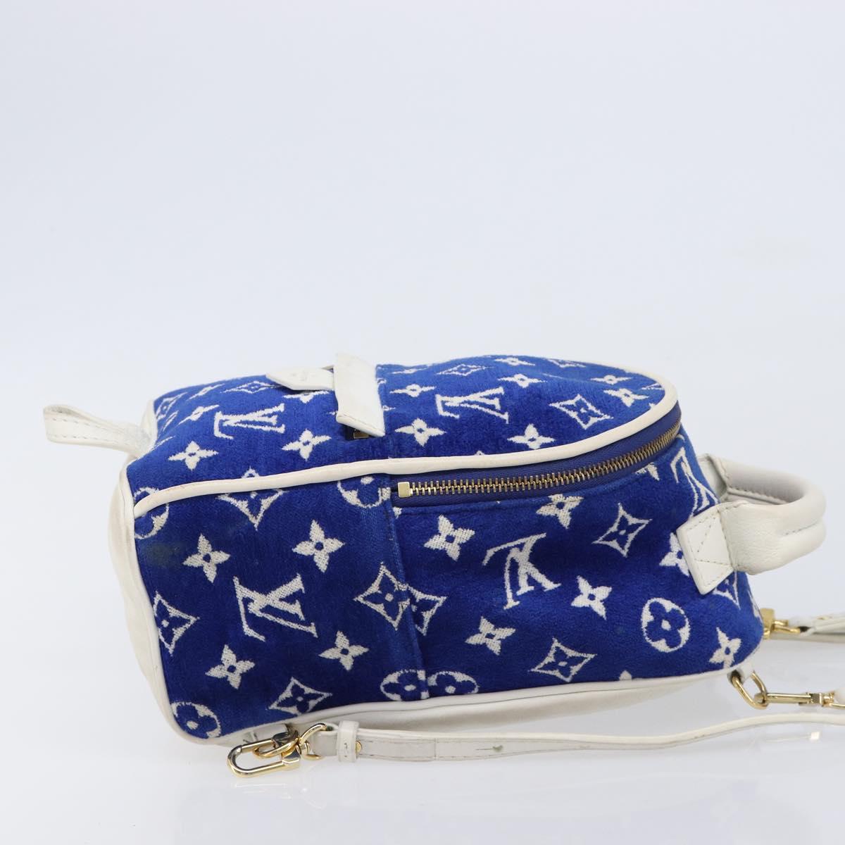 LOUIS VUITTON Jacquard Velvet Palm Spring Mini Backpack M46207 LV Auth ka7219