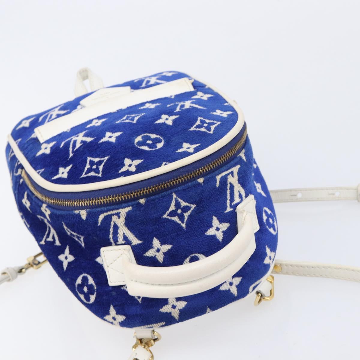 LOUIS VUITTON Jacquard Velvet Palm Spring Mini Backpack M46207 LV Auth ka7219