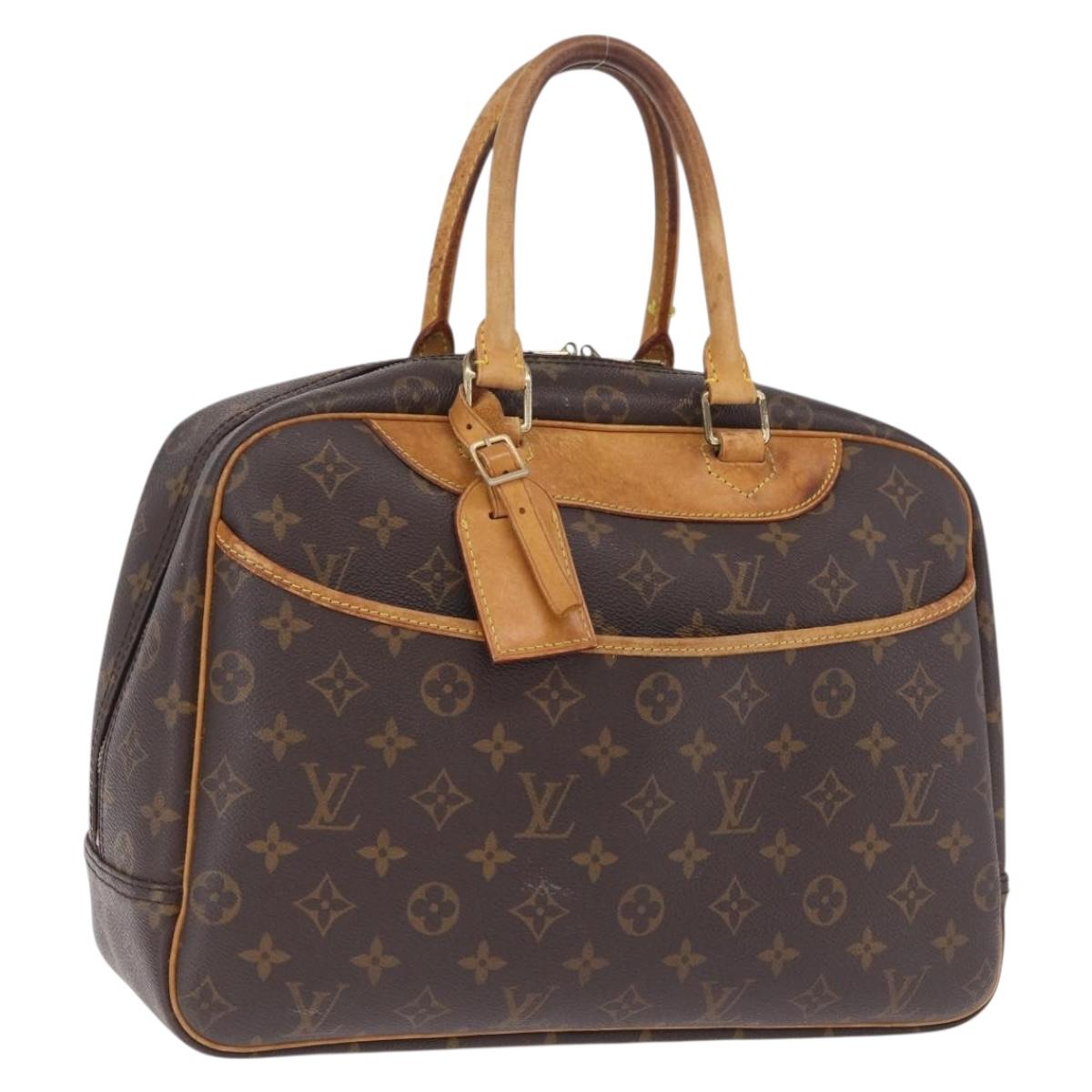 LOUIS VUITTON Monogram Deauville Hand Bag M47270 LV Auth ka7222