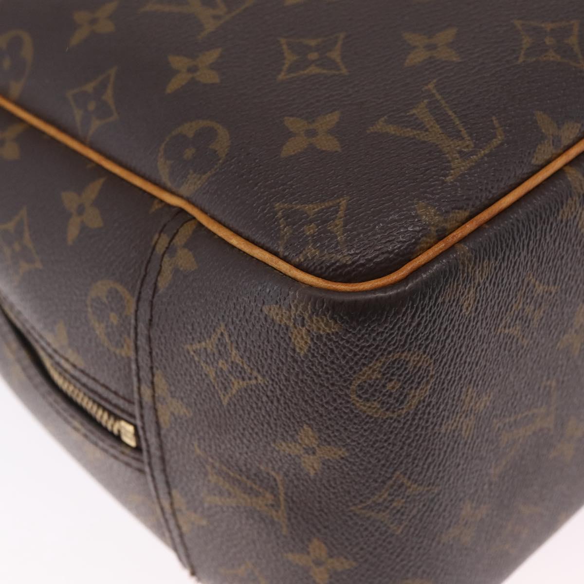 LOUIS VUITTON Monogram Deauville Hand Bag M47270 LV Auth ka7222