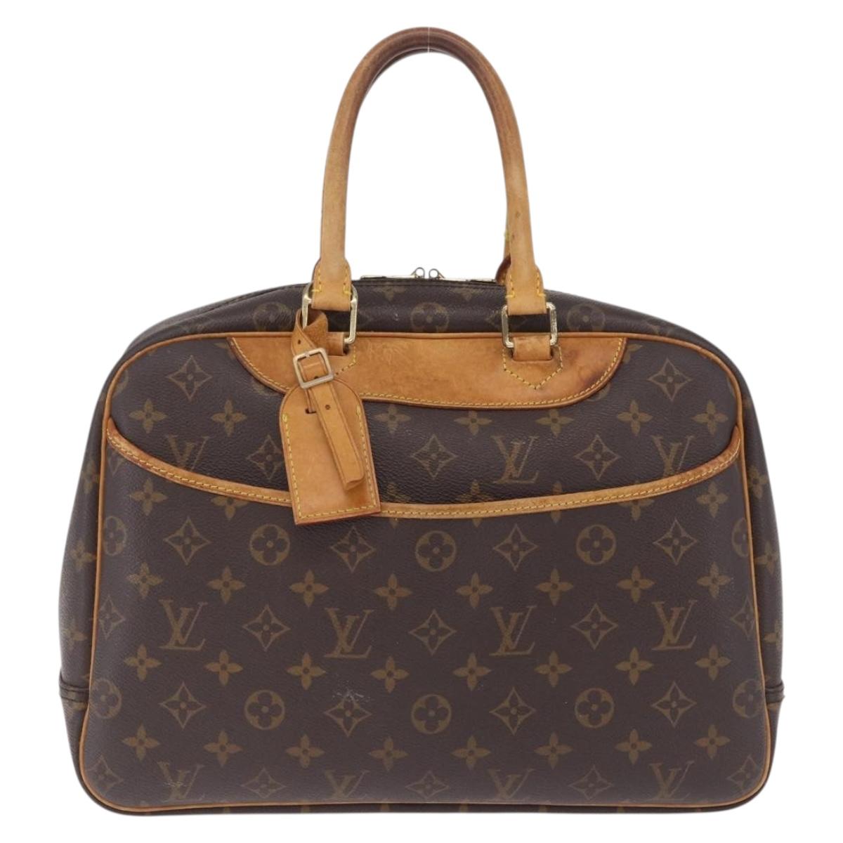 LOUIS VUITTON Monogram Deauville Hand Bag M47270 LV Auth ka7222