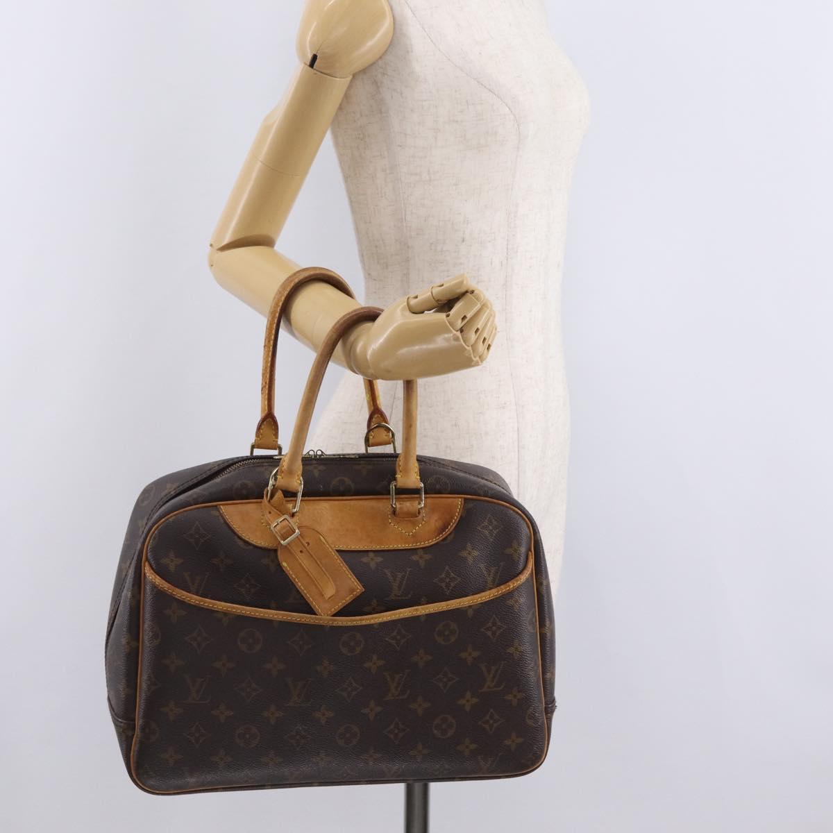 LOUIS VUITTON Monogram Deauville Hand Bag M47270 LV Auth ka7222