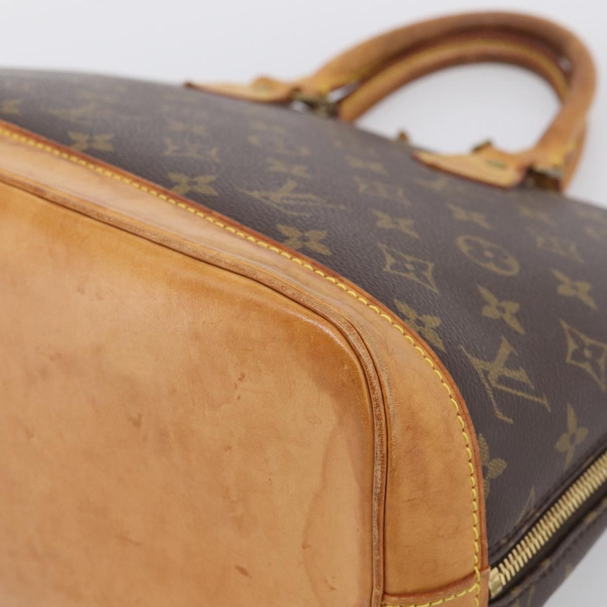 LOUIS VUITTON Monogram Alma Hand Bag M51130 LV Auth ka7223