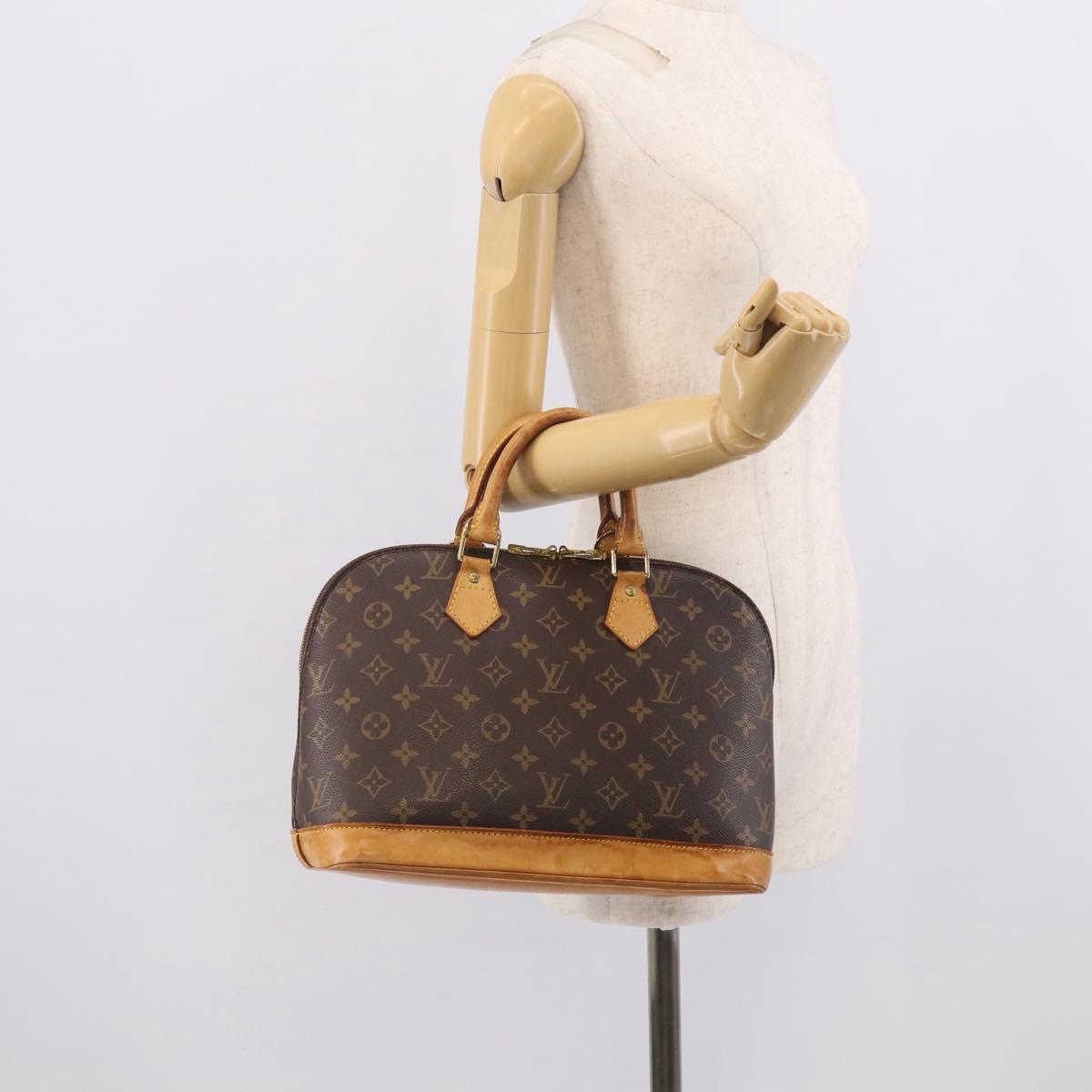 LOUIS VUITTON Monogram Alma Hand Bag M51130 LV Auth ka7223