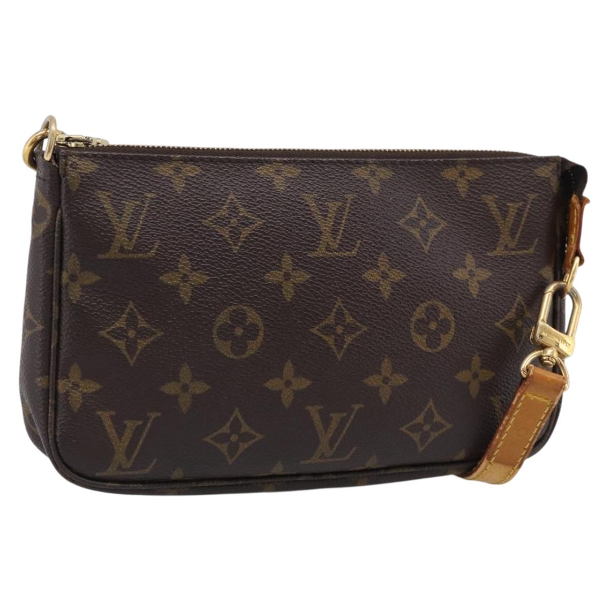 LOUIS VUITTON Monogram Pochette Accessoires Pouch M51980 LV Auth ka7226