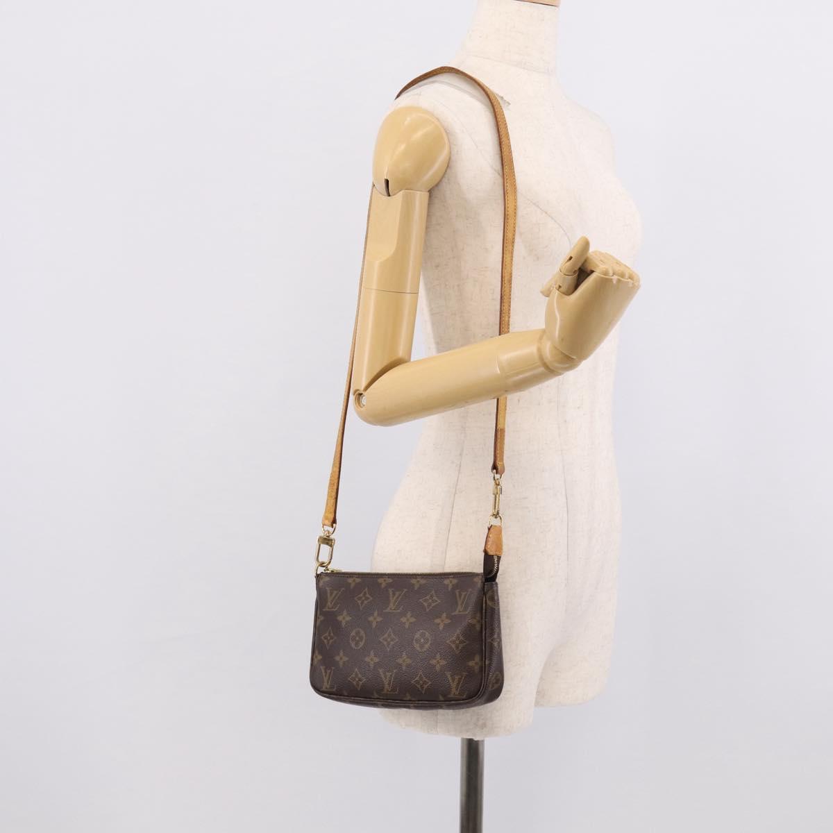 LOUIS VUITTON Monogram Pochette Accessoires Pouch M51980 LV Auth ka7226