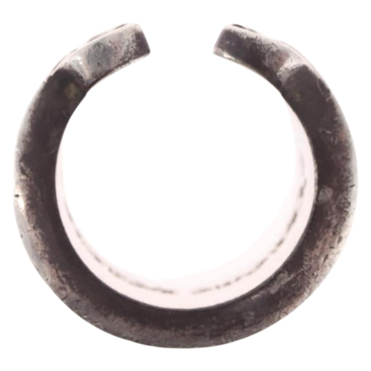 Chrome Hearts Scroll label Ring Ag925 Silver #10(JP Size) Auth ka7229M