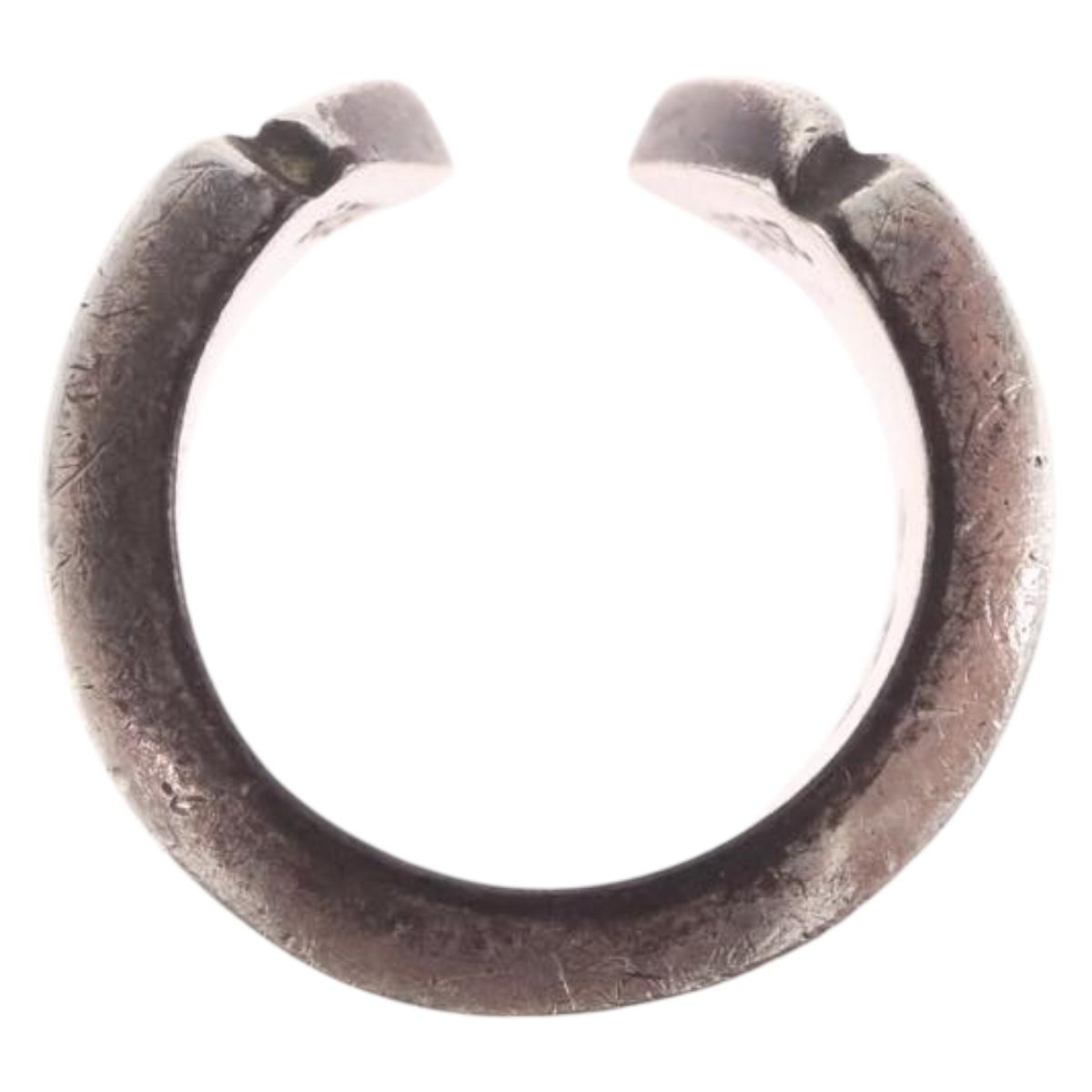 Chrome Hearts Scroll label Ring Ag925 Silver #10(JP Size) Auth ka7229M