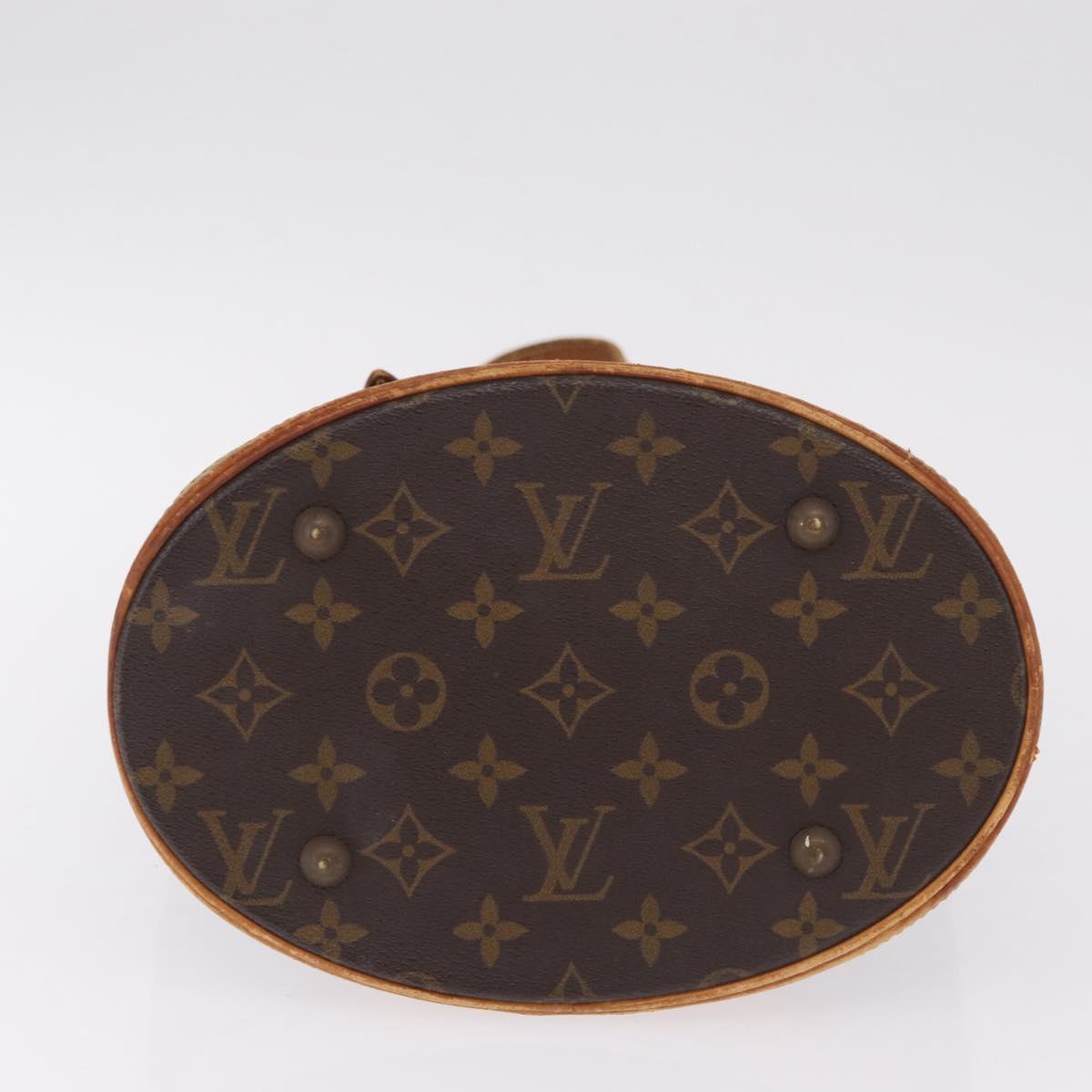 LOUIS VUITTON Monogram Bucket PM Shoulder Bag M42238 LV Auth ka7236