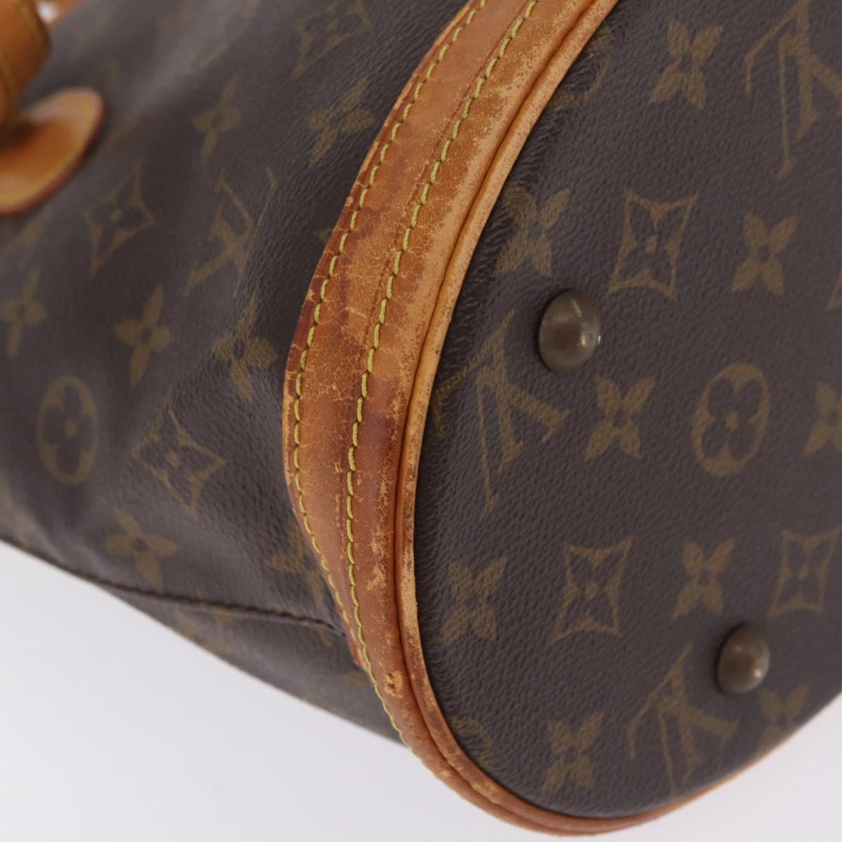 LOUIS VUITTON Monogram Bucket PM Shoulder Bag M42238 LV Auth ka7236