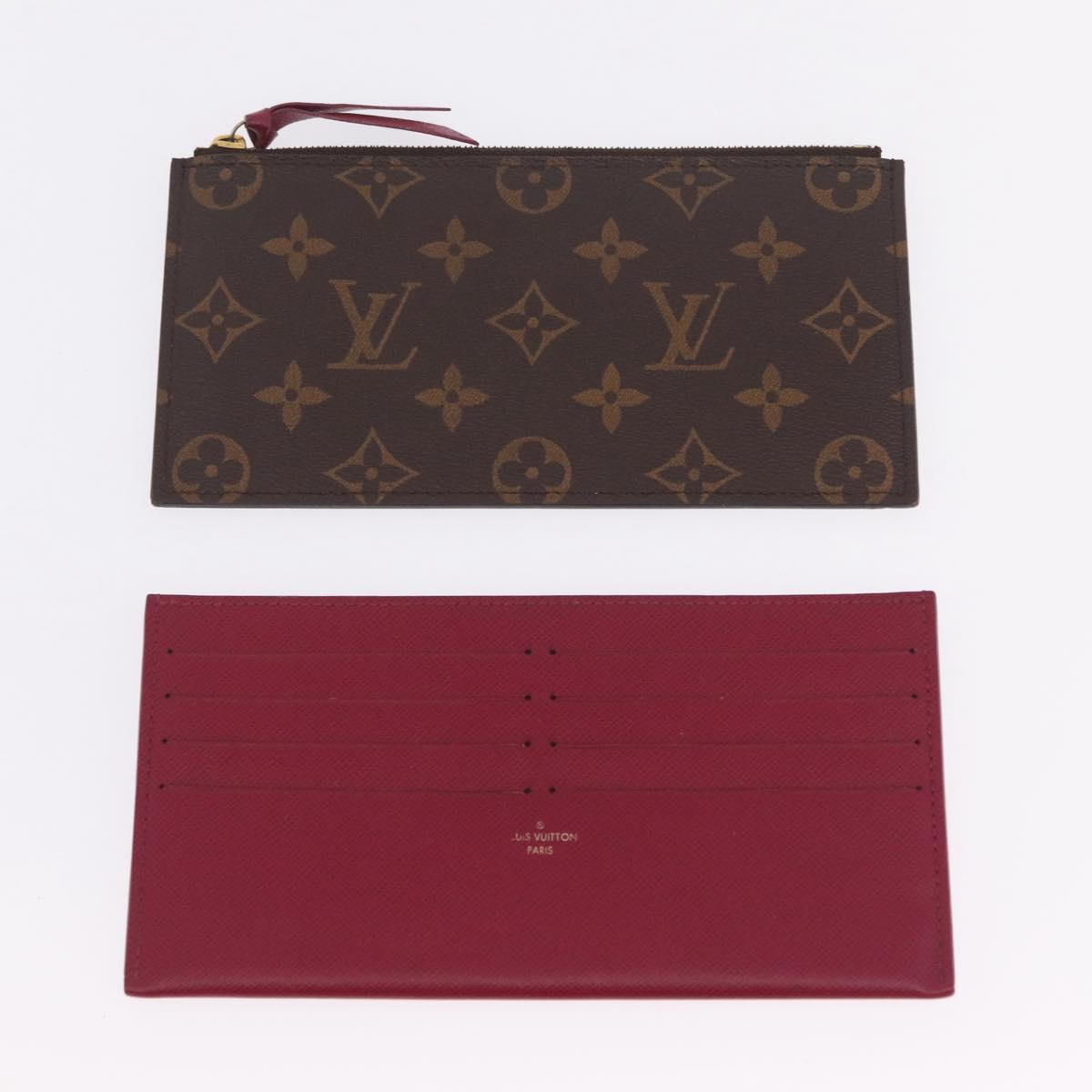 LOUIS VUITTON Monogram Wallet Pochette Felice Bag M81896 LV Auth ka7238A