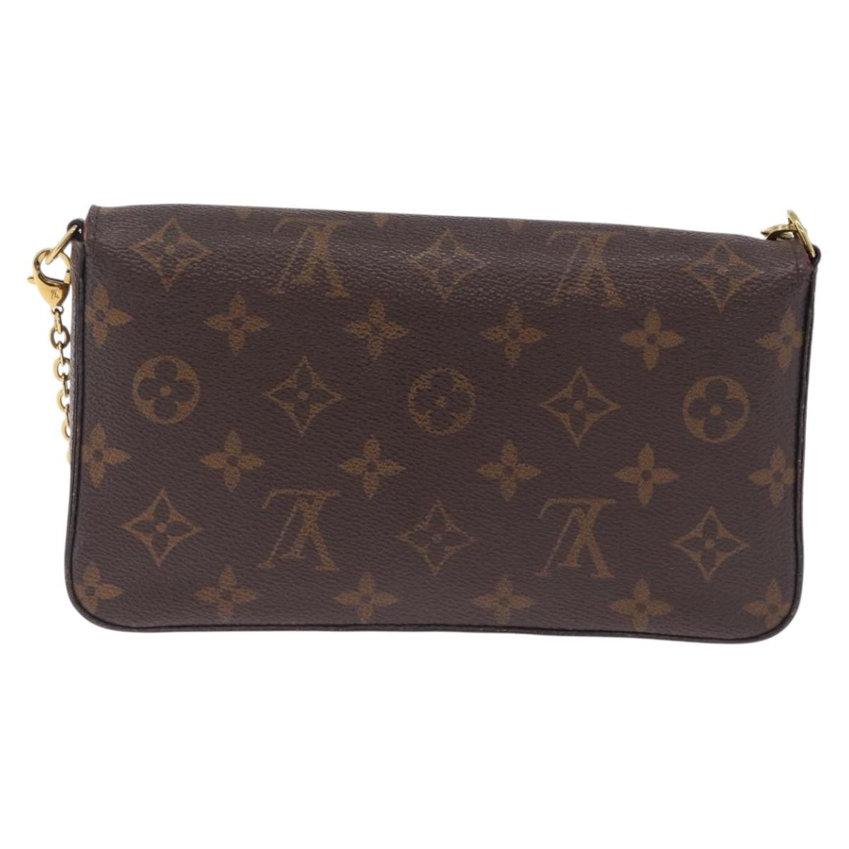 LOUIS VUITTON Monogram Wallet Pochette Felice Bag M81896 LV Auth ka7238A