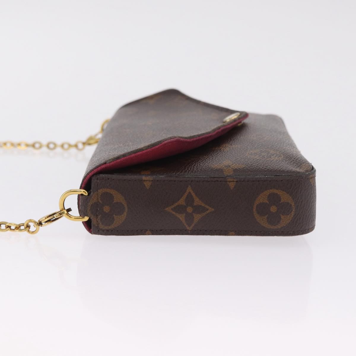LOUIS VUITTON Monogram Wallet Pochette Felice Bag M81896 LV Auth ka7238A