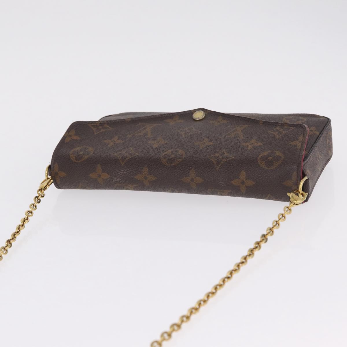 LOUIS VUITTON Monogram Wallet Pochette Felice Bag M81896 LV Auth ka7238A