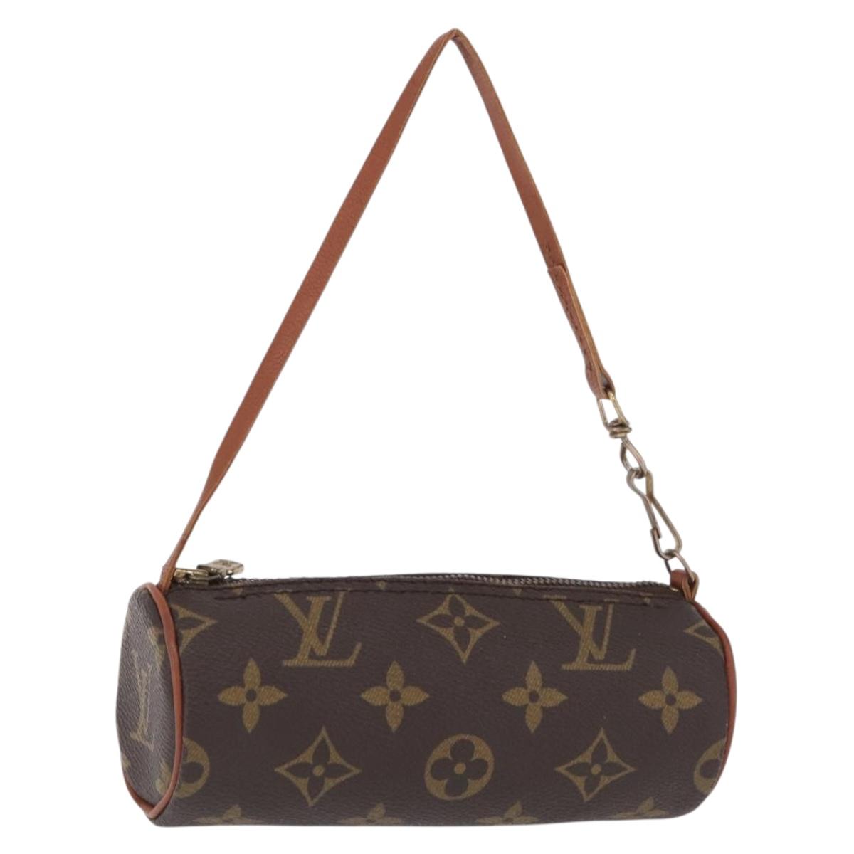 LOUIS VUITTON Monogram Papillon Pouch LV Auth ka7240